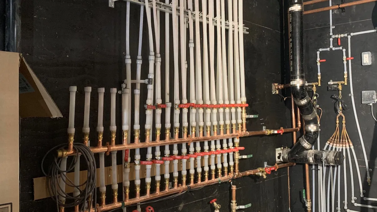 Completed plumbing repair